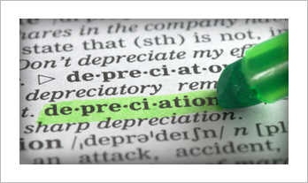 Depreciation on dictionary page
